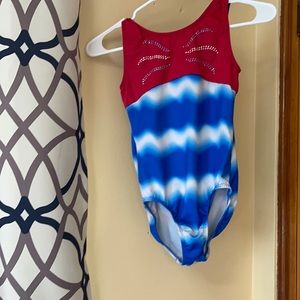 Freestyle gymnastics leotard.